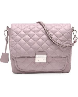 MZ Wallace Medium Crosby Diamond-Quilted Crossbody Bag - Pink