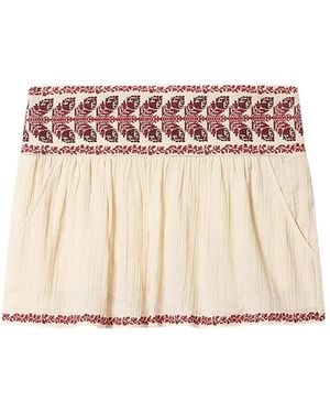 Isabel Marant Picadilia Mini-Rok Met Borduurwerk - Roze