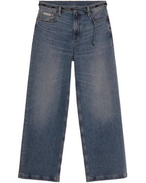 Calvin Klein Straight-Leg Pants - Blue