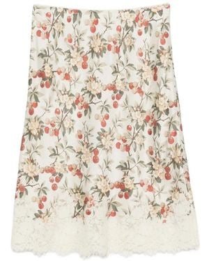 Doen Elowette Lace-Trim Mini Skirt - White