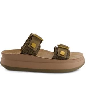 FANTASY SANDALS Adelita Woven Sandals - Brown