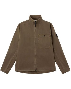 Stone Island 1200014 Organic Panama Cotton Old Effect - Brown