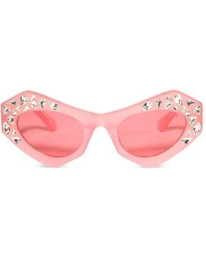 PUCCI Crystal-Embellished Cat-Eye Sunglasses - Pink