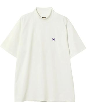 Needles Logo-Embroidered T-Shirt - White