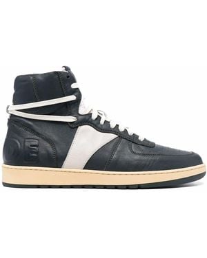 Rhude Bball High-Top Trainers - Blue