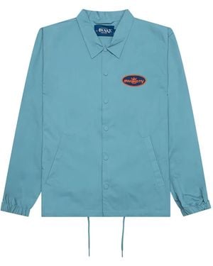 AWAKE NY Logo-Patch Twill Jacket - Blue