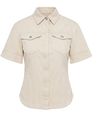 Sportmax Button-Up Short-Sleeve Shirt - White