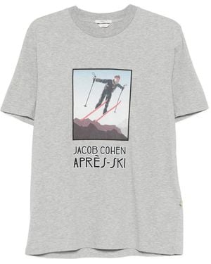 Jacob Cohen Graphic Crew-Neck T-Shirt - Grey