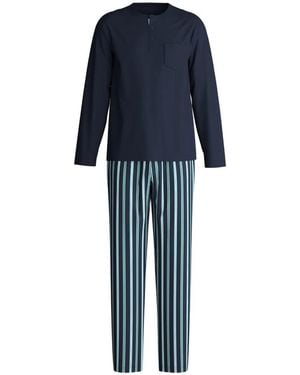 CALIDA Pigiama A Righe - Blu