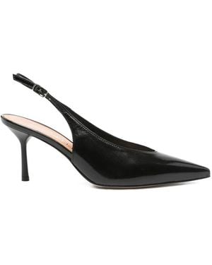 The Seller Kari Pointed Slingback Court Shoes - Black