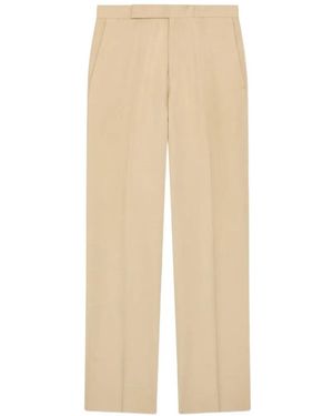 Lardini Flat-Front Trousers - White