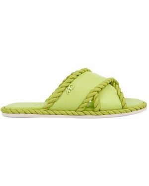 Marc Cain Braided Crossover-Strap Sandals - Yellow