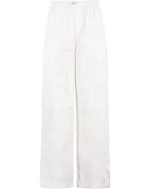 Isabelle Blanche Drawstring Trousers - White