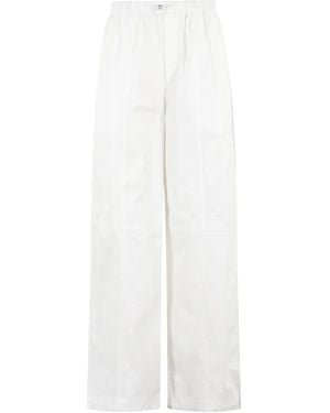 Isabelle Blanche Pantalones con cordones - Blanco