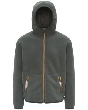 K-Way Chaqueta Reversible Con Capucha - Gris