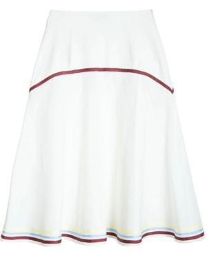 Isolda Maranhão Midi Skirt - White