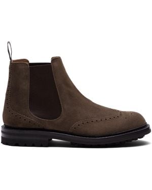 Church's Perforated Suede Chelsea Ankle Boots - Brown