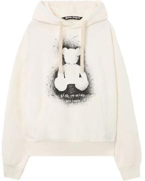Palm Angels Sudadera con capucha y motivo de oso - Neutro