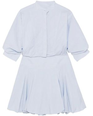 Jonathan Simkhai Robe Effie En Coton À Coupe Courte - Blanc