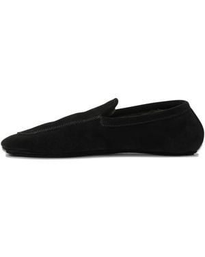 Henderson Suede-Leather Loafers - Black