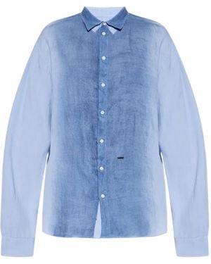 DSquared² Long-Sleeve Buttoned Shirt - Blue