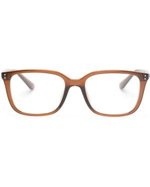 Ray-Ban スクエア眼鏡フレーム - ブラウン
