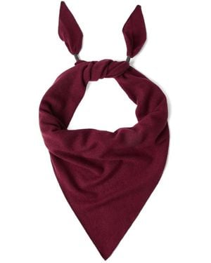 Brunello Cucinelli Cashmere Scarf With Monili Detail - Red