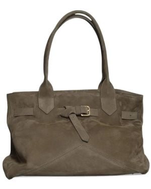 Ballantyne Sac À Main Kate 993 Format Moyen En Cuir À Boucle - Metallic