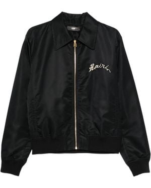 Amiri Embroidered Bomber Jacket - Black