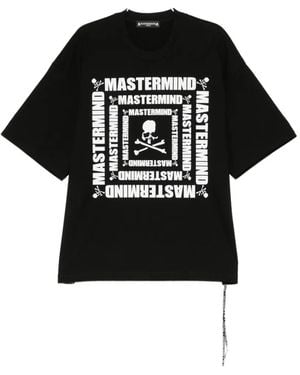 MASTERMIND WORLD T-Shirt À Logo Imprimé Et Imprimé Tête De Mort - Black