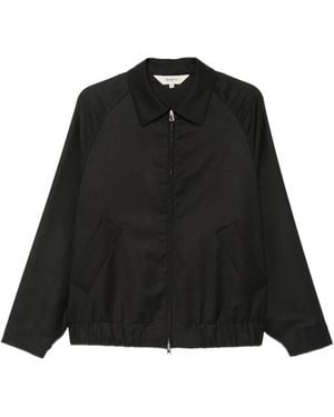 Barena Zip-Up Raglan-Sleeve Jacket - Black
