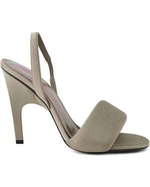 The Attico 105 Mm Rem Heel Strap Sandals - Metallic