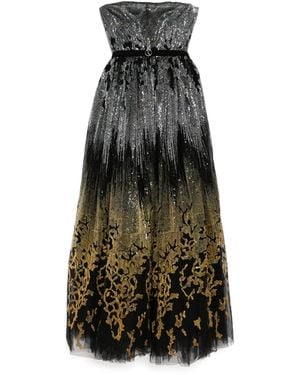Saiid Kobeisy Embroidered Maxi Dress - Black