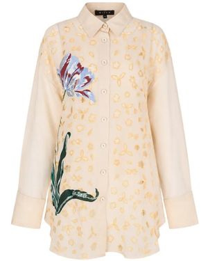 Biyan Embroidered Shirt - Natural