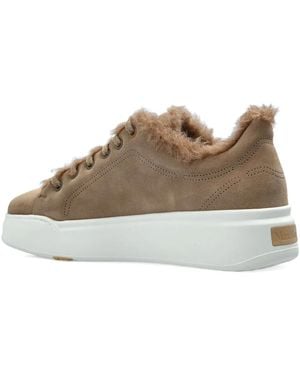 Max Mara Fur Trim Trainers - Brown