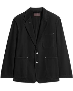 Lemaire Single-Breasted Blazer - Black
