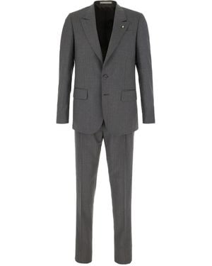 Corneliani Traje a rayas - Gris