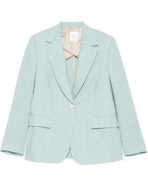 Eleventy Flap-Pocket Blazer - Blue