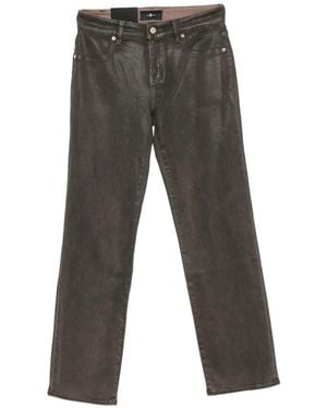 7 For All Mankind Coated Jeans - Grey