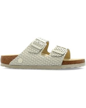 Birkenstock Arizona レザーサンダル - ナチュラル