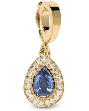 Azlee Pendentif Orné De Saphirs Et Diamants - Bleu