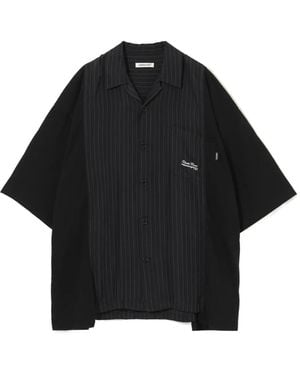 Undercover Pinstripe Pocket Shirt - Black