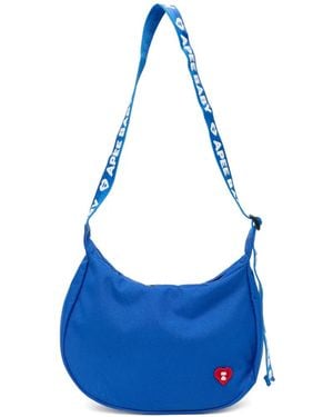 AAPE BY A BATHING AP Bolso De Hombro Con Parche De Corazón - Azul