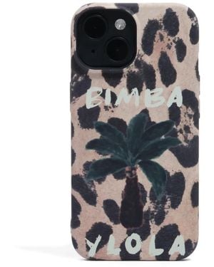 Bimba Y Lola Iphone 15 Animal-Print Case - Multicolour