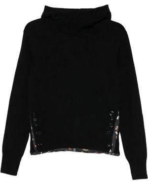 Undercover Pullover Mit Blumenbesatz - Schwarz