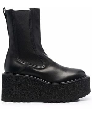 Premiata Gaucho Platform-Sole Boots - Black