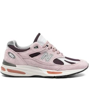 New Balance 991 スエードスニーカー - ピンク
