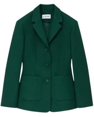 Loewe Wool Blazer - Green