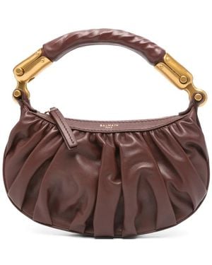 Balmain Mini Ébène Tote Bag - Brown