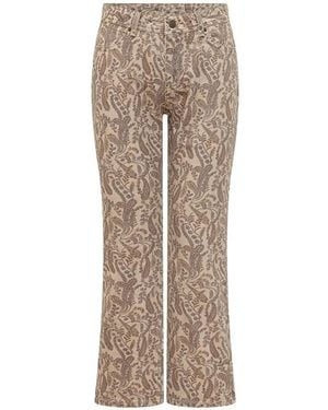 Ba&sh Tore Paisley Jeans - Natural